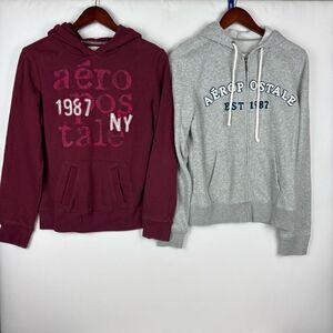 Aeropostale Zip and Hoodie Sweatshirt Bundle